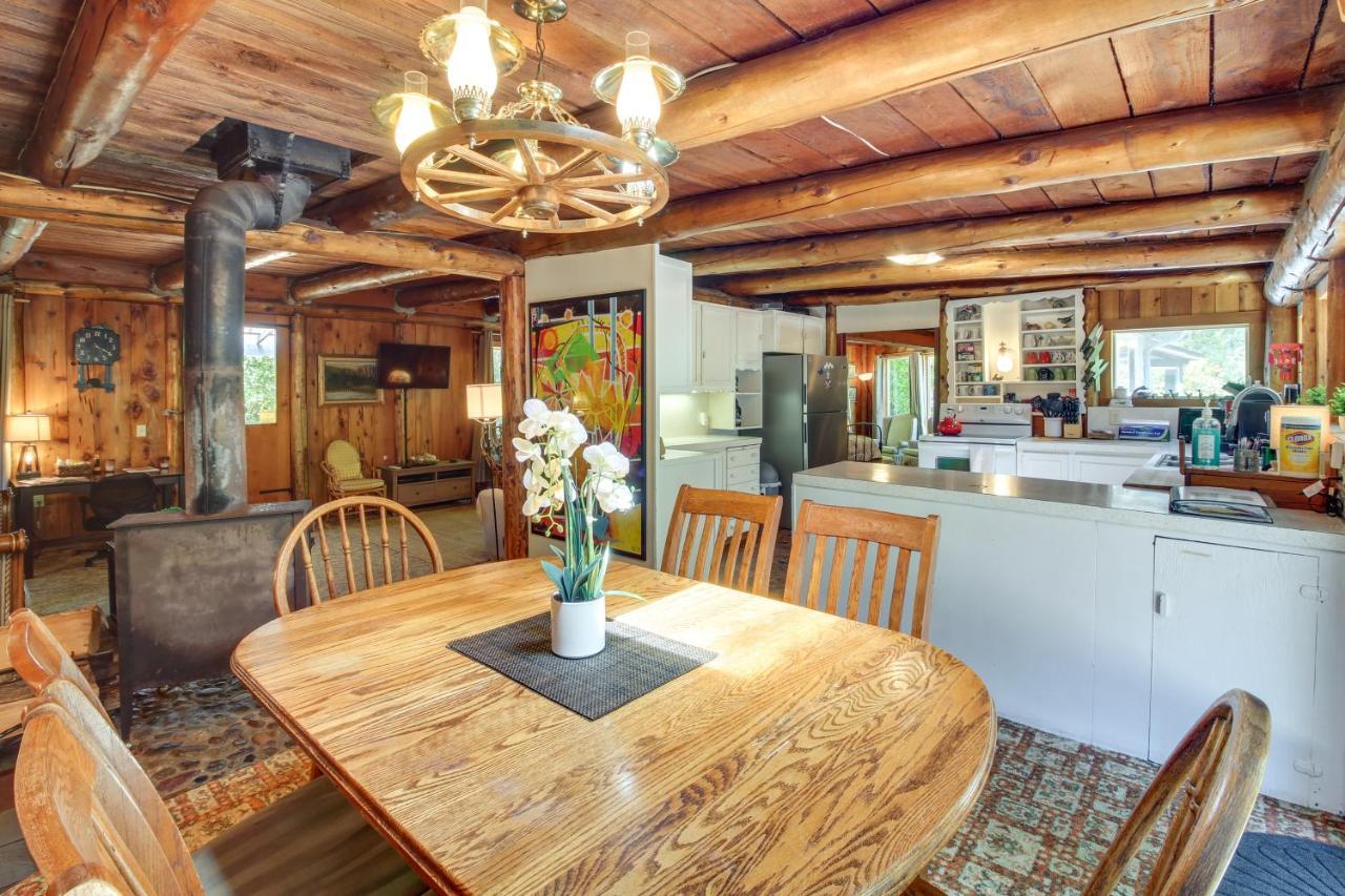 Rustic Bandon Log Cabin On 5 Acres Of Woodlands! 外观 照片