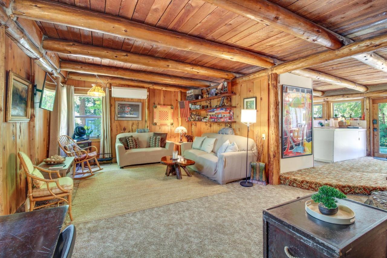 Rustic Bandon Log Cabin On 5 Acres Of Woodlands! 外观 照片