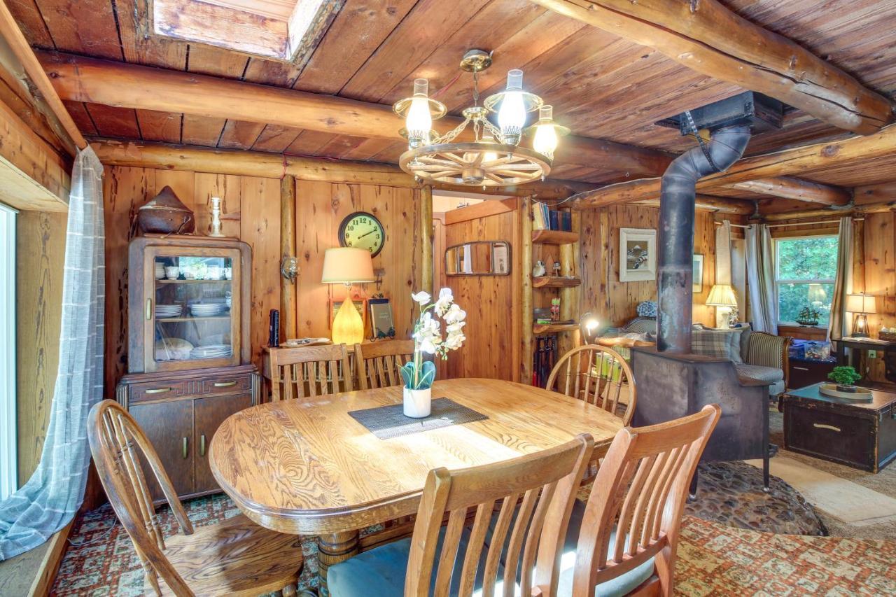 Rustic Bandon Log Cabin On 5 Acres Of Woodlands! 外观 照片